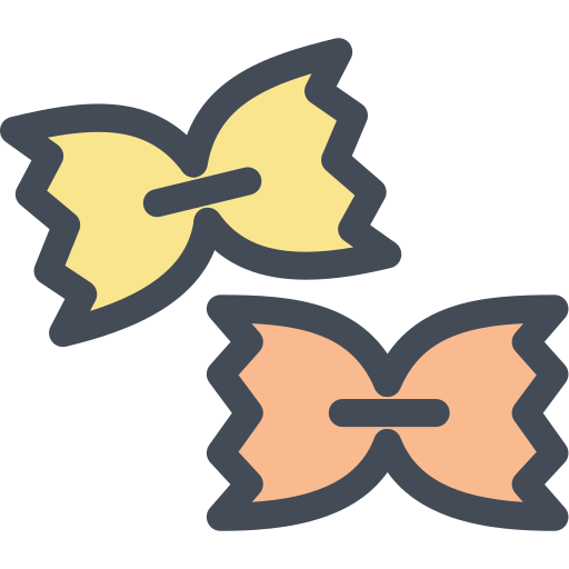 Farfalle, food, italian food, kitchen, pasta icon